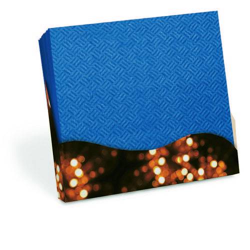 20 Guardanapos Textura Azul Royal 33cm Decoração Festas