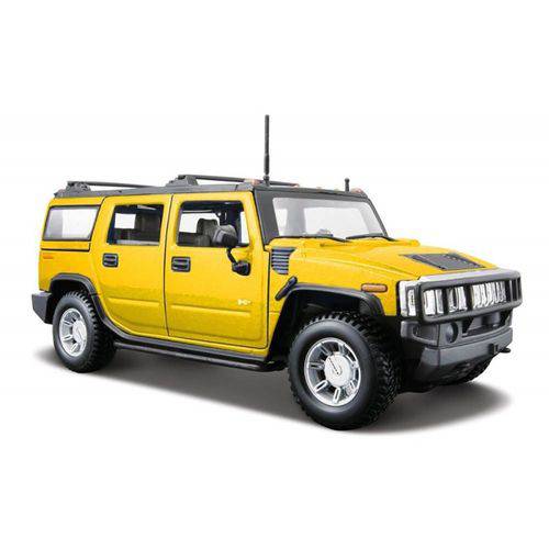2003 Hummer H2 Suv 1:27 Maisto Amarelo