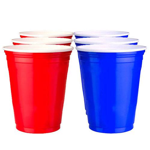 200 Unidades de Red e Blue Cups Variados | 400ml