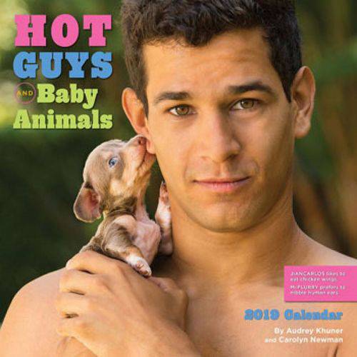 2019 Hot Guys And Baby Animals - 30x30