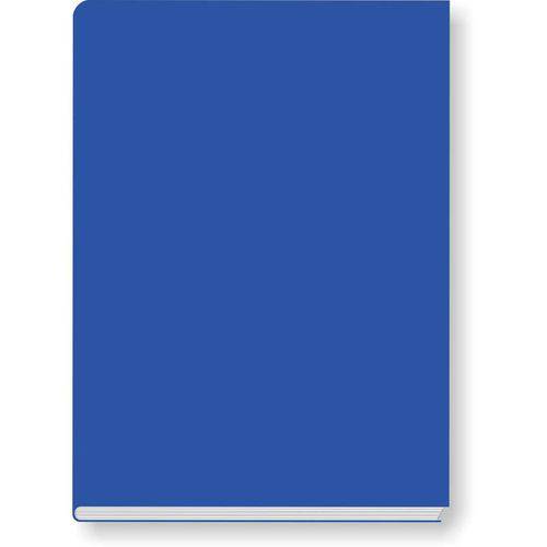 05 X Cadernos Brochurao Capa Dura Azul C/margem 96 Folhas
