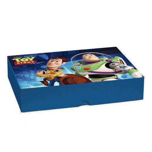 Caixa Organizadora Presente Tampa Toy Story Disney C/10