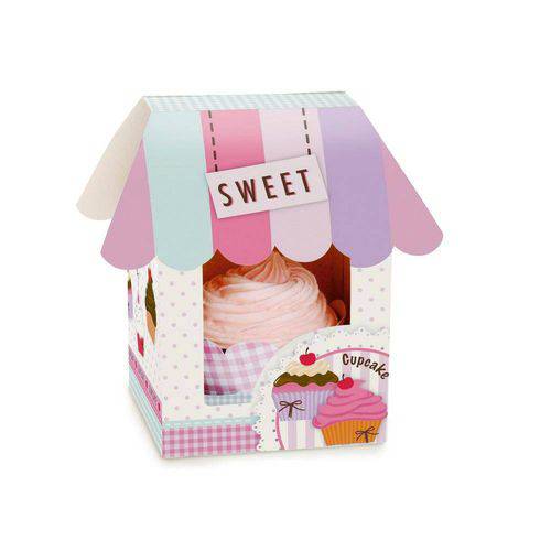 10 Caixas para Cupcake Yummi Pequeno Decoração Festas