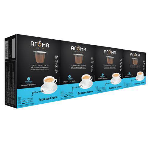 120 Cápsulas para Nespresso Kit Café Crema - Aroma Selezione