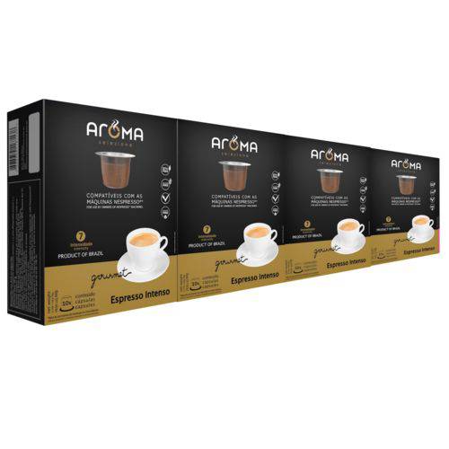 120 Cápsulas para Nespresso Kit Café Intenso - Aroma Selezione