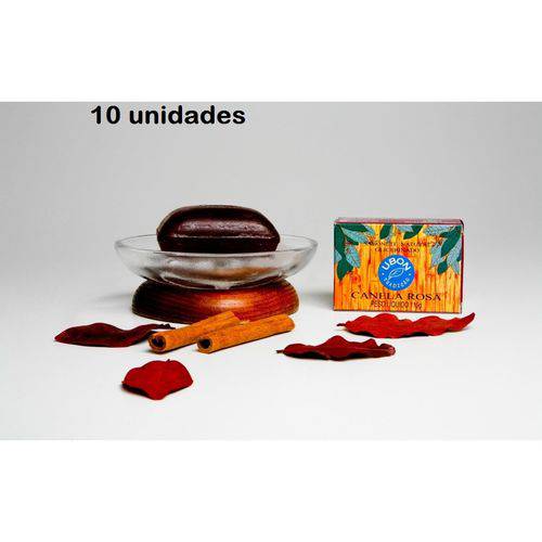 10 Unidades Sabonete Ubon Canela Rosa 110 Gramas