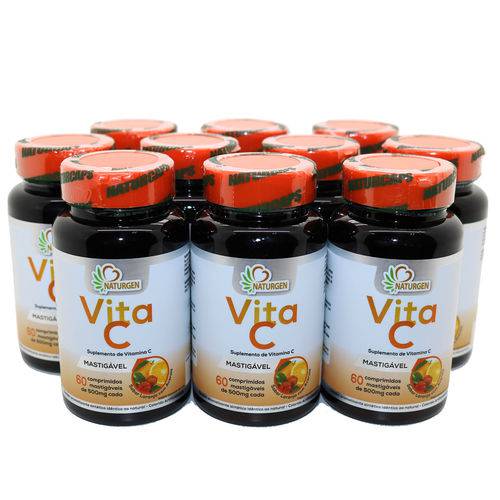 10 Vitamina C Vita C 60 Comprimidos - Kit Familia