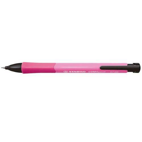 10 X Lapiseira 0.7 Mm 6637/2 com 4 Pencil Stabilo Rosa