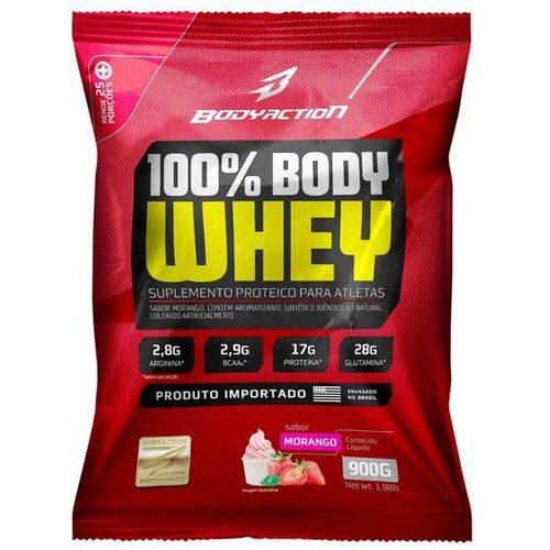 100% Body Whey Bodyaction 900g - Proteina