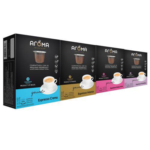 100 Cápsulas para Nespresso Kit Degustação Café - Aroma Selezione