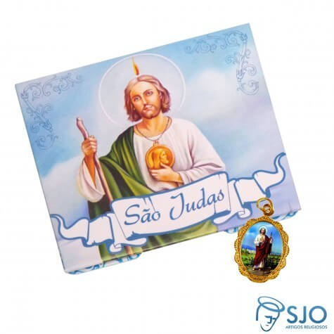 100 Cartões com Medalha de São Judas Tadeu | SJO Artigos Religiosos