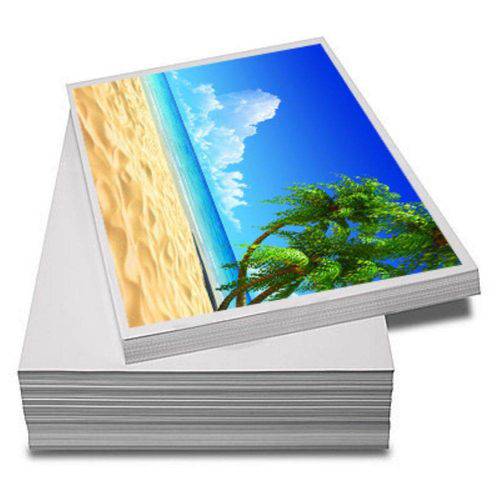 100 Folhas Papel Fotográfico Matte Fosco 108G A4 - Usado para Sublimação