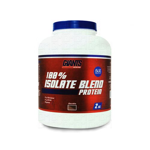 100% Isolate Blend Protein 2kg Pote - Giants Nutrition 100% Isolate Blend Protein 2kg Chocolate - Giants Nutrition