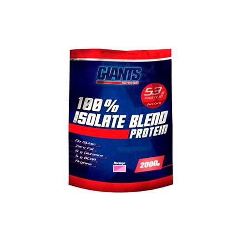 100% Isolate Blend Protein Refil 2kg - Giants - Morango