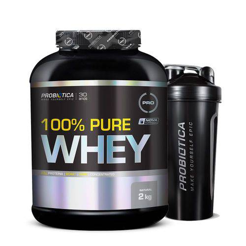 100% Pure Whey Protein 2kg + Shaker - Probiótica