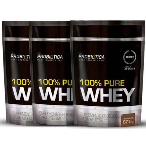 100% Pure Whey Refil (3 Unidades) - Probiótica