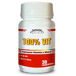 100% VIT- Multivitamínico - 30 Comprimidos - Nitech Nutrition