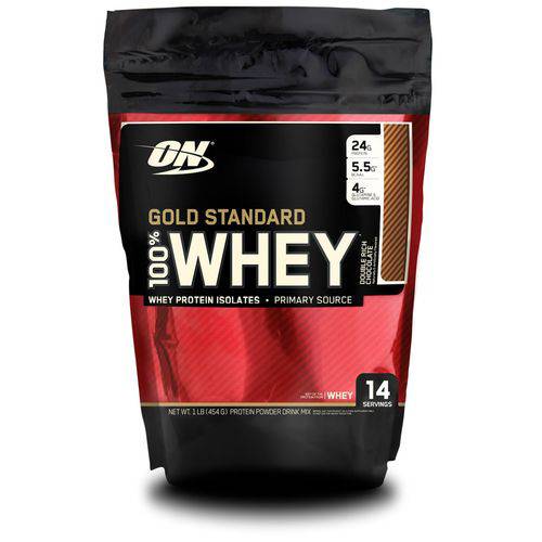 100% Whey Gold Standard - 454g - Optimum Nutrition - Chocolate