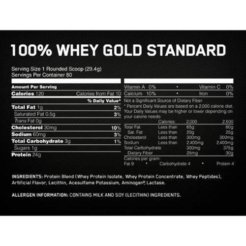 100% Whey Gold Standard 2273g - Optimun Nutrition