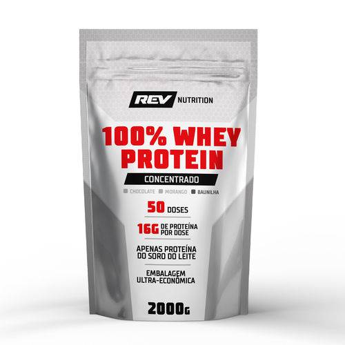 100% Whey Protein - 2000g - Rev Nutrition Baunilha