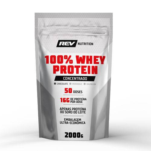 100% Whey Protein - 2000g - Rev Nutrition Chocolate