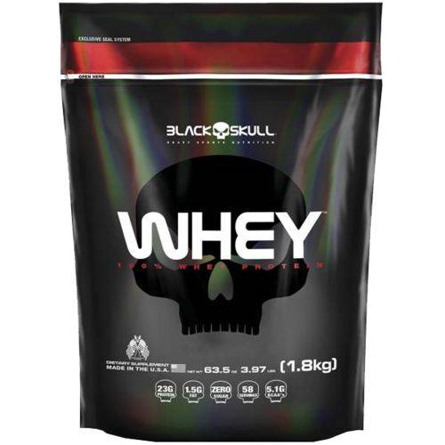 100% Whey Protein - 1800g - Black Skull - Baunilha