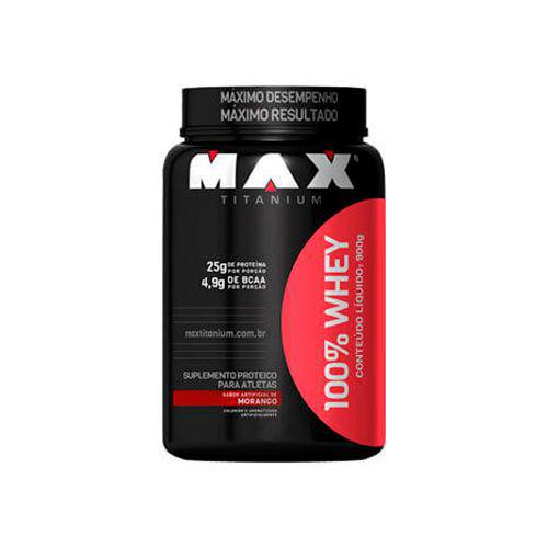 100% Whey Protein (900g) Max Titanium - 10% Off