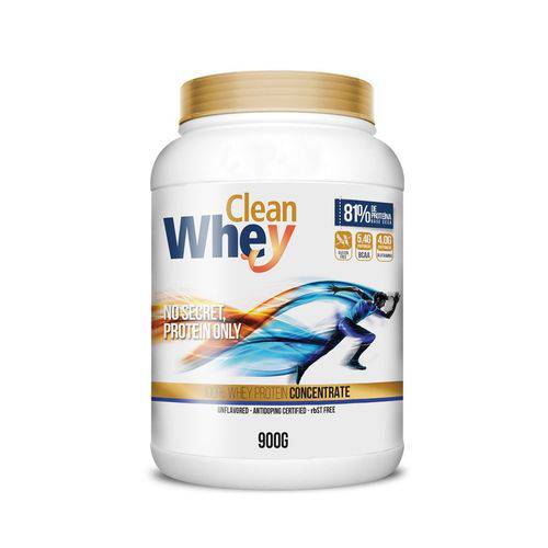 100% Whey Protein Concentrate 900g Clean Whey-banana e Canela