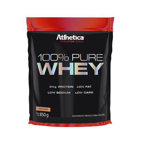100% Whey Protein - Refil - 850g - Evolution Series - Atlhetica - Chocolate