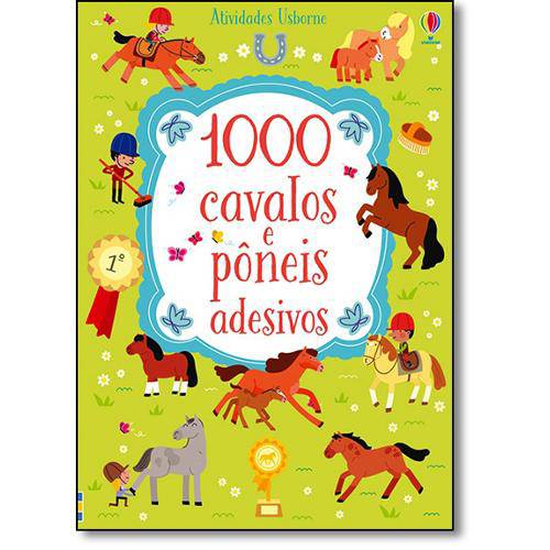 1000 Cavalos e Poneis Adesivos - Usborne