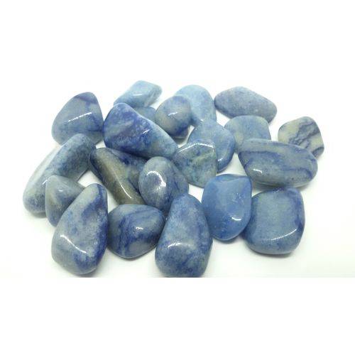 100g de Pedra Rolada Quartzo Azul Natural