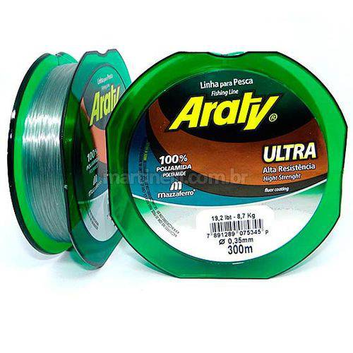 Linha Araty Ultra 0,40mm 120m - Cinza