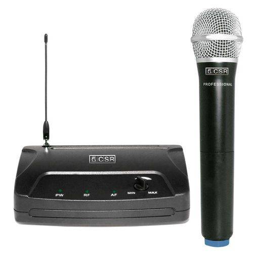 104h - Microfone S/ Fio de Mão Vhf 104 H - Csr
