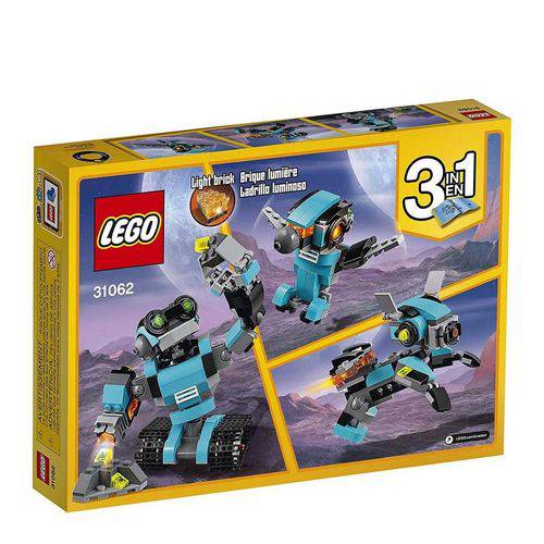 31062 - Lego Creator 3 em 1 Kit de Construção Robô Explorador