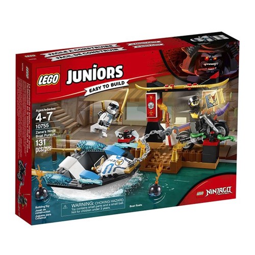 10755 Lego Juniors Ninjago - a Perseguição de Barco Ninja do Zane - LEGO