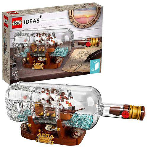 21313 - Lego Ideas Kit de Construção Navio em uma Garrafa