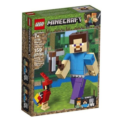 21148 Lego Minecraft - Bigfig Steve com Papagaio - LEGO