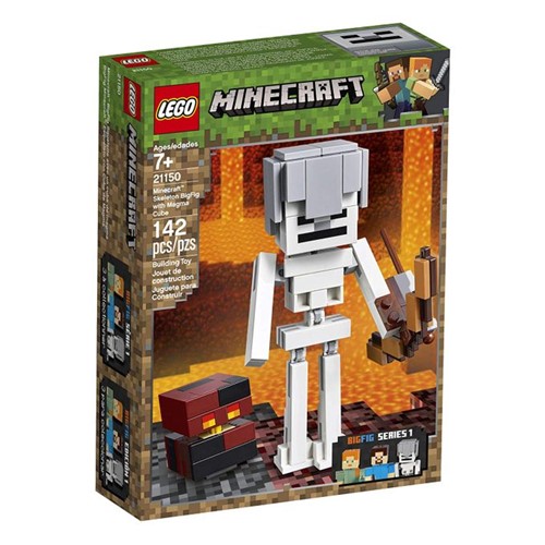 21150 Lego Minecraft - Bigfig Esqueleto com Cubo de Magma - LEGO