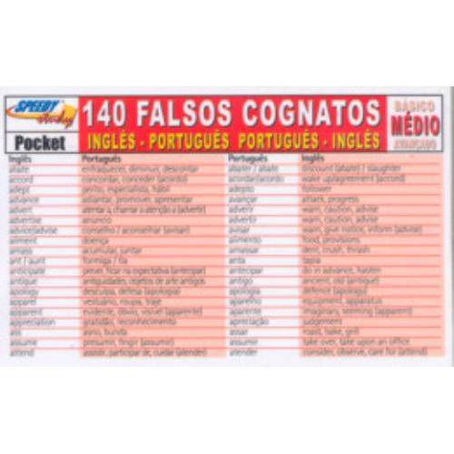 140 Falsos Cognatos Ingles/portugues Medio