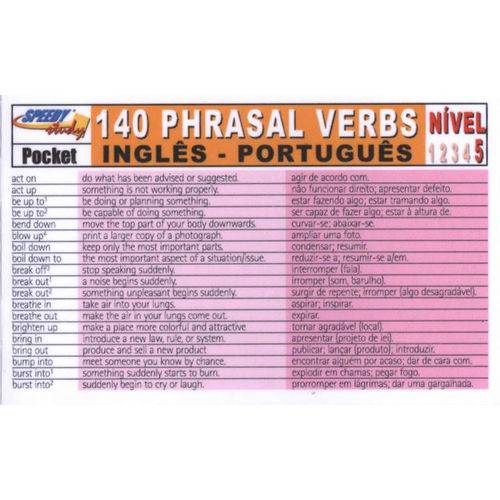 140 Phrasal Verbs 5 - Inglês/português - Arte Academica