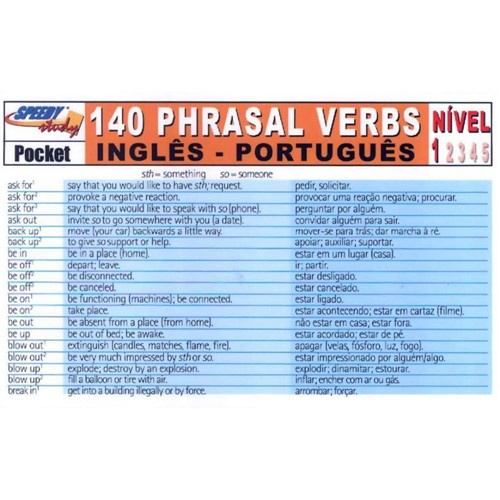 140 Phrasal Verbs Ingles/Portugues Nivel 1