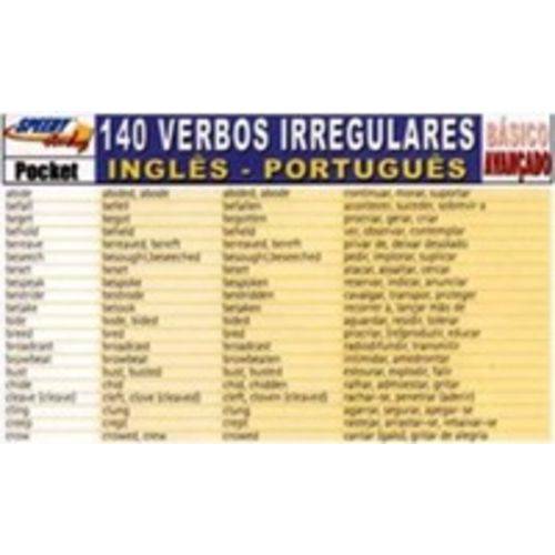140 Verbos Irregulares Avançado - Inglês-português - Arte Academica