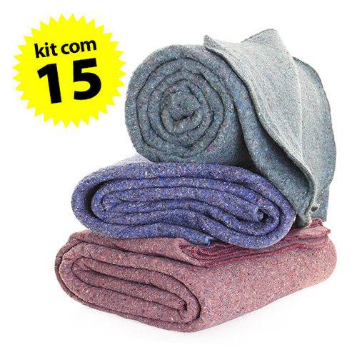 15pç Cobertor Casal 180x210cm Corta Febre Popular para Doação