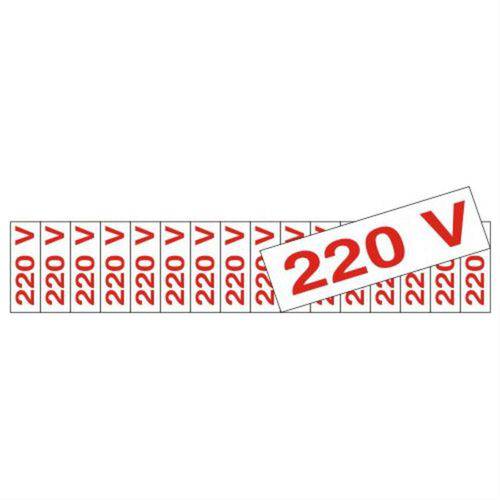 16 Placas de Poliestireno Auto-Adesiva 4x1.5cm 220 Volts - 200 AZ - SINALIZE