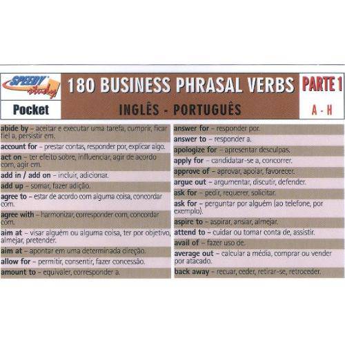 180 Business Phrasal Verbs Parte 1 A-H Ingles-Portugues