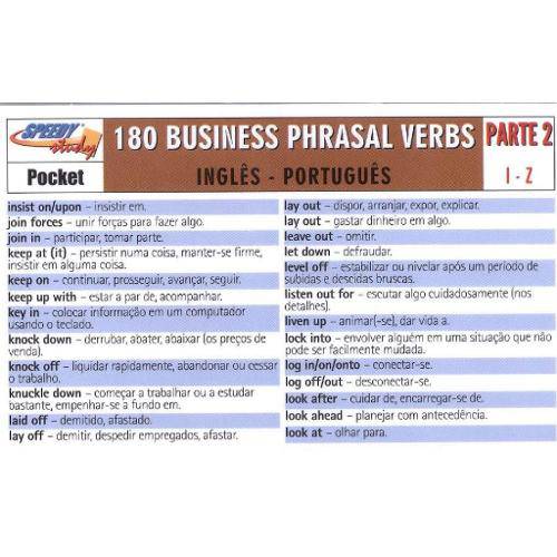 180 Business Phrasal Verbs Parte 2 J-Z Ingles-Portugues