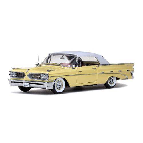 1959 Pontiac Bonneville Conversível Amarelo - Escala 1:18 - Sun Star