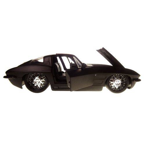 1963 Chevy Corvette Sting Ray 1:24 Jada Toys Preto