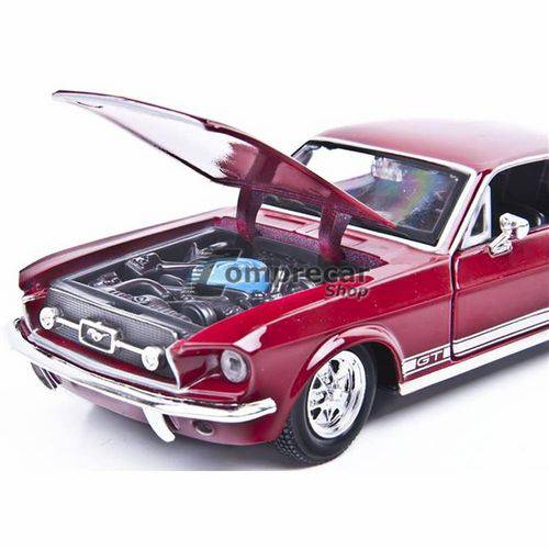 1967 Ford Mustang Gt Maisto 1:24 Vermelho