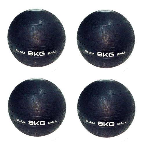 4 Bolas Medicine Slam Ball para Crossfit 8 Kg - Liveup